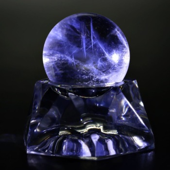 【第三弾】記念特価★マダガスカル産エンジェルラダークオーツ丸玉/スフィア（直径20.5mm）(24th-AGLAD-SP0205IS)