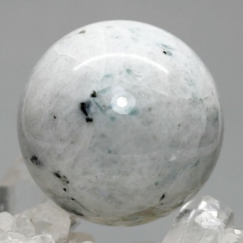 記念特価★[レア！珍品]アパタイトインムーンストーン丸玉/スフィア（直径44.8mm）(24th-AIM-SP1240IS)