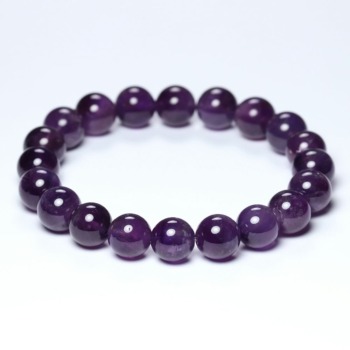 記念特価★[3A]ブラジル産アメジストブレスレット（約10mm玉）(24th-AMMT-BR1001IS)