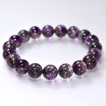 記念特価★[トップクォリティ]ブラックアメジストスーパーセブンブレスレット（約10.5mm玉・市場価格は60万円以上！）(24th-BASP7-BR1051IS)