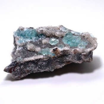 記念特価★中国/福建省産ブルーグリーンフローライト共生水晶クラスター（原石653g）(24th-BGFLO-CL6530IS)