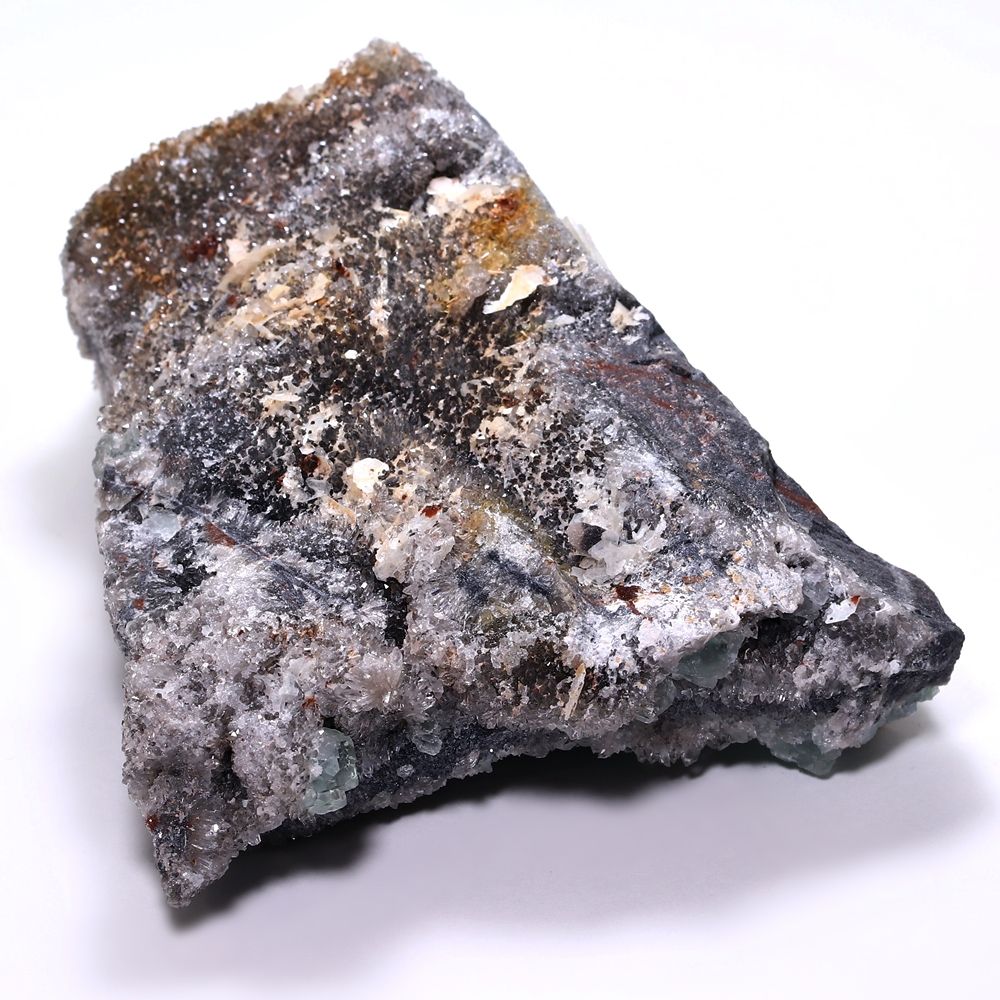 記念特価★中国/福建省産ブルーグリーンフローライト共生水晶クラスター(原石653g)-slide-4