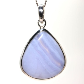 記念特価★ブルーレース瑪瑙ペンダントトップ（シルバー925）(24th-BLAGE-PT0123IS)