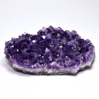 記念特価★[高品質※ほぼトップ品質！]ブラジル産アメジスト原石クラスター（580g・一部ホワイトアメジストファントムあり！）(24th-BLAME-CL5800IS)