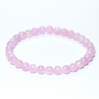 【第三弾】記念特価★ナイジェリア産ピンククンツァイトブレスレット（約6mm玉・キャッツアイ入り）(24th-CAPQ-BR0601IS)