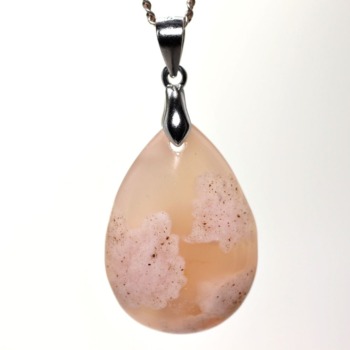 【第三弾】記念特価★マダガスカル産桜瑪瑙ペンダントトップ（シルバー925）(24th-CHAGE-PT0044IS)