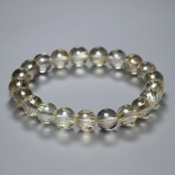 記念特価★[3A]ブラジル産クリアルチルクォーツブレスレット（約9.5mm玉）(24th-CLRQ-BR0951IS)