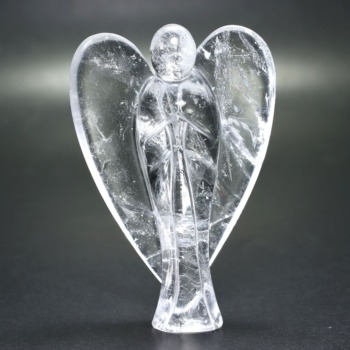 記念特価★ブラジル産クリスタルエンジェル彫刻（置き物）(24th-CRYST-AG1150IS)