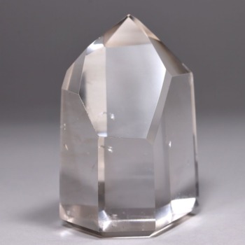 【第三弾】記念特価★[高品質]ブラジル産水晶ポリッシュポイント（高さ48.2mm・ほんのりスモーキー！）(24th-CRYST-PP0730IS)