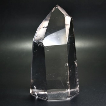 記念特価★[超希少！]ブラジル産水晶ポリッシュポイント（高さ157mm・今では入手困難な市場価格10万円以上の超高品質！）(24th-CRYST-PP1280IS)