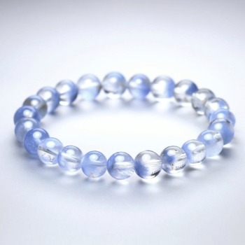 記念特価★[高品質++]ブラジル産デュモルチェライトインクォーツブレスレット（約8.5mm玉・今では手に入らない価格！）(24th-DMRQ-BR0851IS)