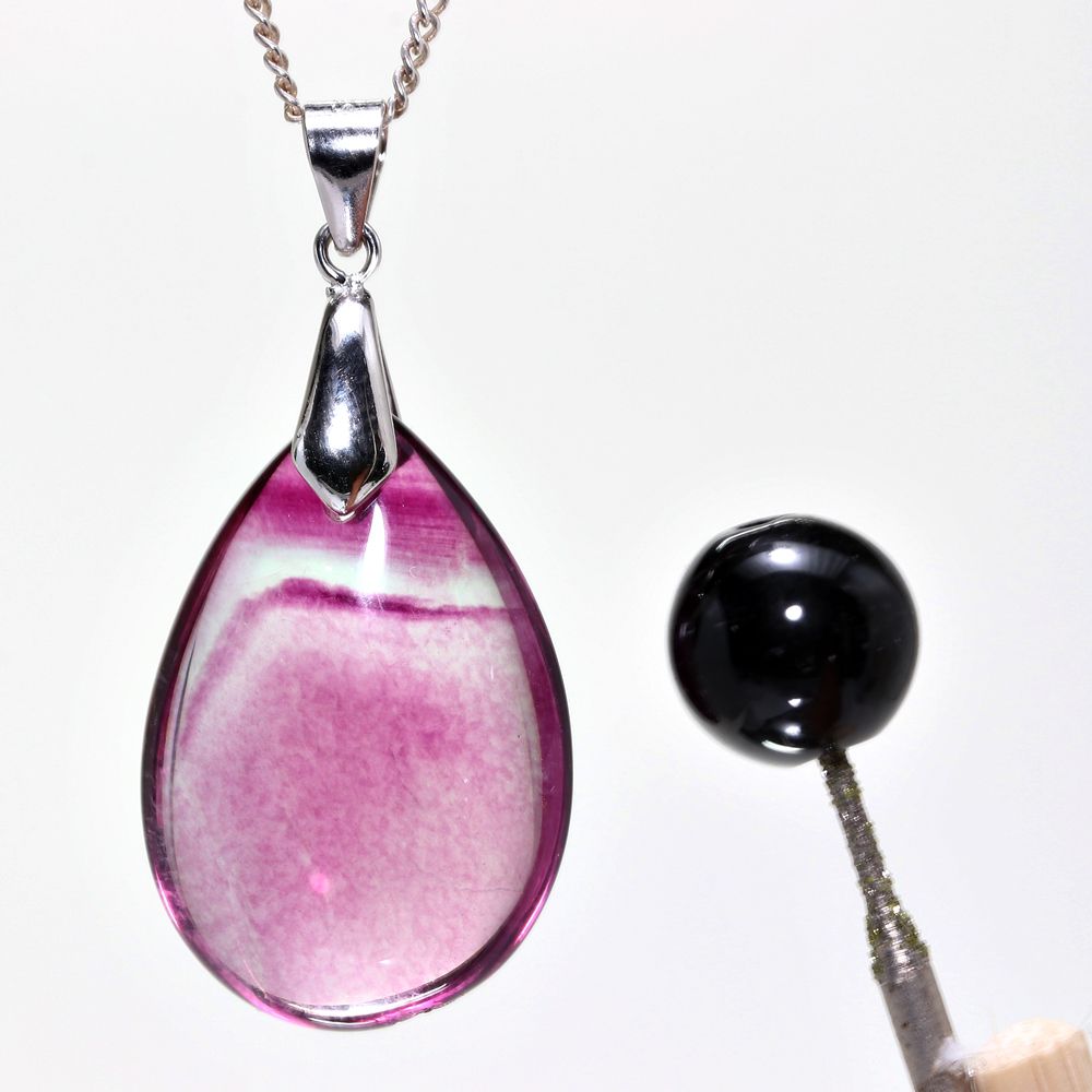 記念特価★ピンクフローライトドロップペンダントトップ(シルバー925)-slide-7