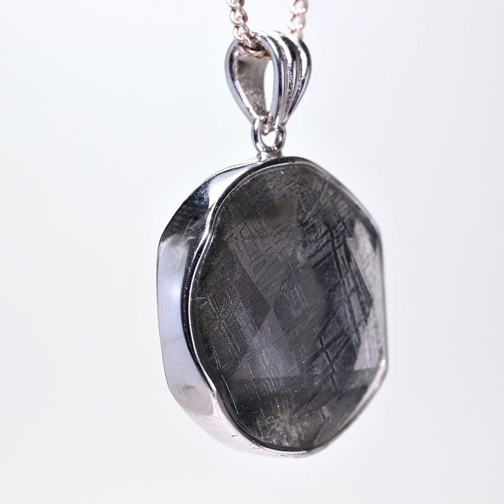 記念特価★ギベオンヘキサゴンカットペンダントトップ(シルバー925)-slide-2