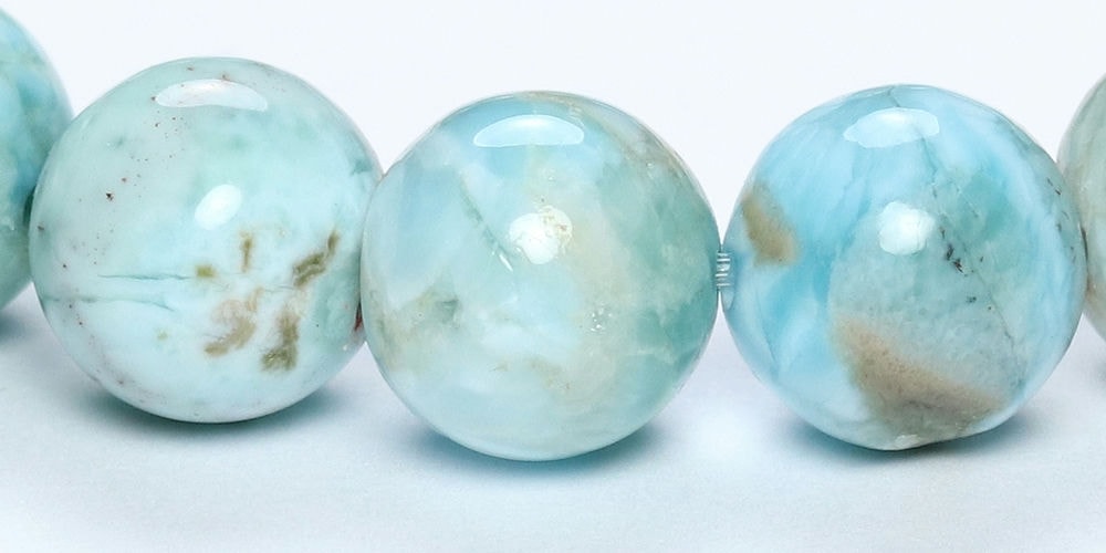 記念特価★ドミニカ産ガーデンラリマーブレスレット(約9mm玉)-slide-4