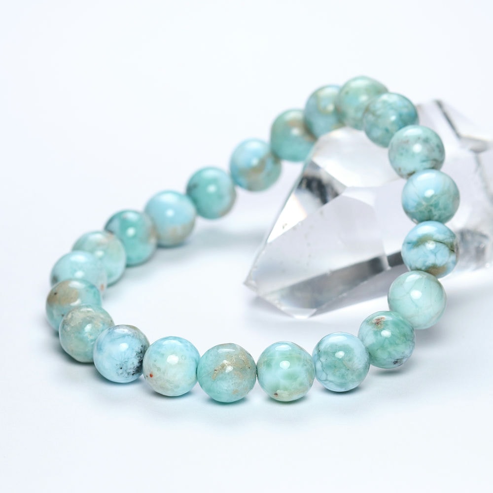 記念特価★ドミニカ産ガーデンラリマーブレスレット(約9mm玉)-slide-5