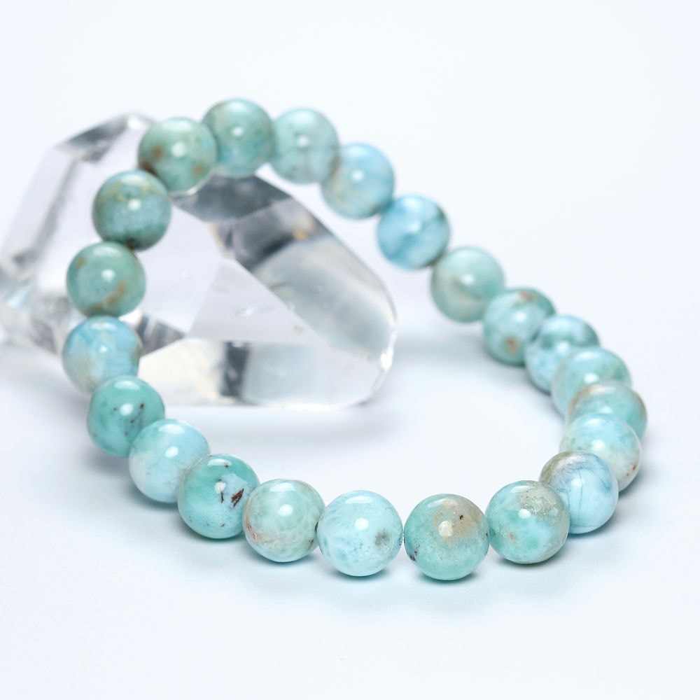 記念特価★ドミニカ産ガーデンラリマーブレスレット(約9mm玉)-slide-6