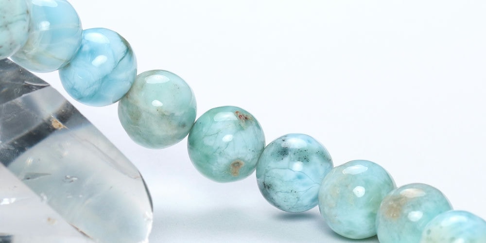 記念特価★ドミニカ産ガーデンラリマーブレスレット(約9mm玉)-slide-7