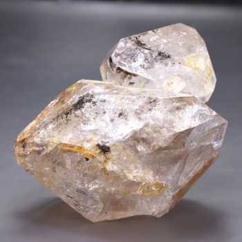 記念特価★[希少大型サイズ！]アメリカ/ニューヨークハーキマーダイヤモンドクォーツ（結晶原石429g・超価格高騰！）(24th-HEKDA-RF4290IS)