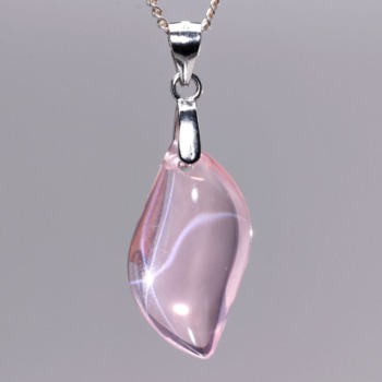 記念特価★マダガスカル産宝石質スターローズクォーツペンダントトップ（シルバー925）(24th-JROSE-PT0025IS)