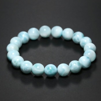 記念特価★[3A]ラリマーブレスレット（約10.5mm玉）(24th-LAMA-BR1051IS)