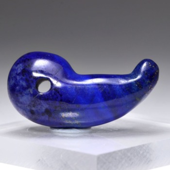 記念特価★[高品質]アフガニスタン産ラピスラズリ勾玉(24th-LAPIS-MG0102IS)