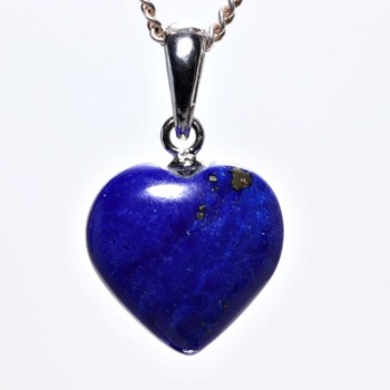記念特価★アフガニスタン産ラピスラズリハートペンダントトップ（シルバー925）(24th-LAPIS-PT0015IS)