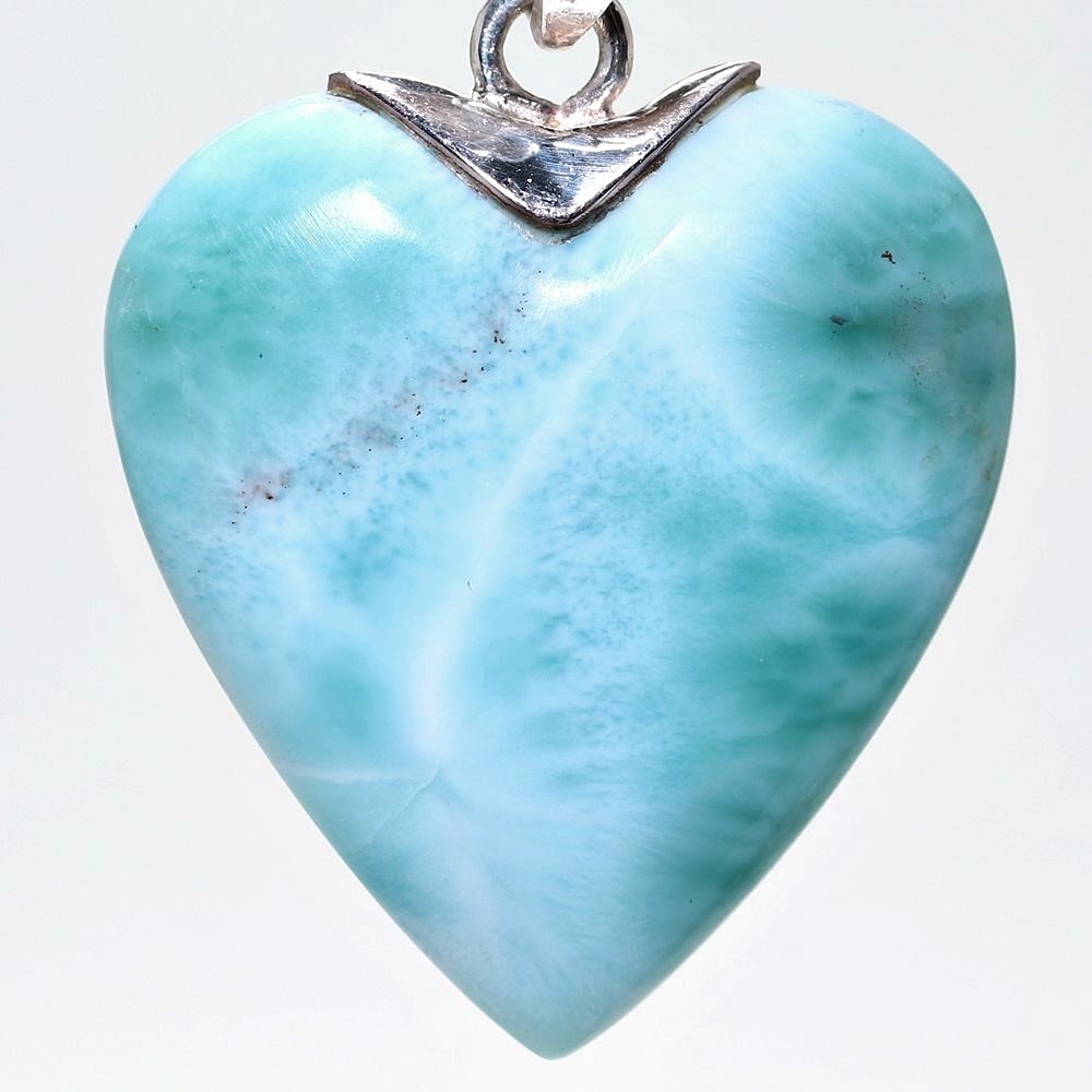 記念特価★ドミニカ共和国産ラリマーハートシェイプペンダントトップ(シルバー925)-slide-6