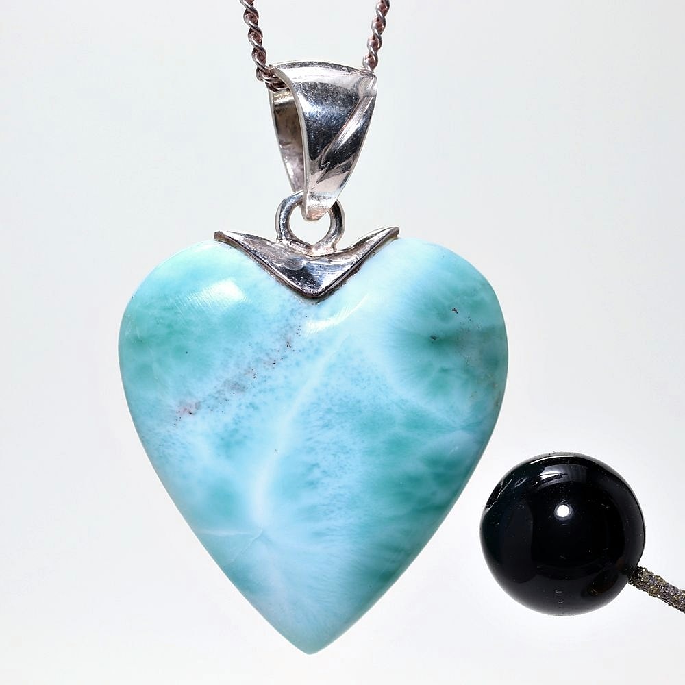 記念特価★ドミニカ共和国産ラリマーハートシェイプペンダントトップ(シルバー925)-slide-7