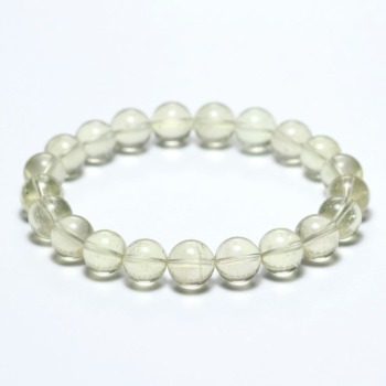 記念特価★[高品質++]リビアングラスブレスレット（約9mm玉・鑑別書付属）(24th-LBGS-BR0901IS)