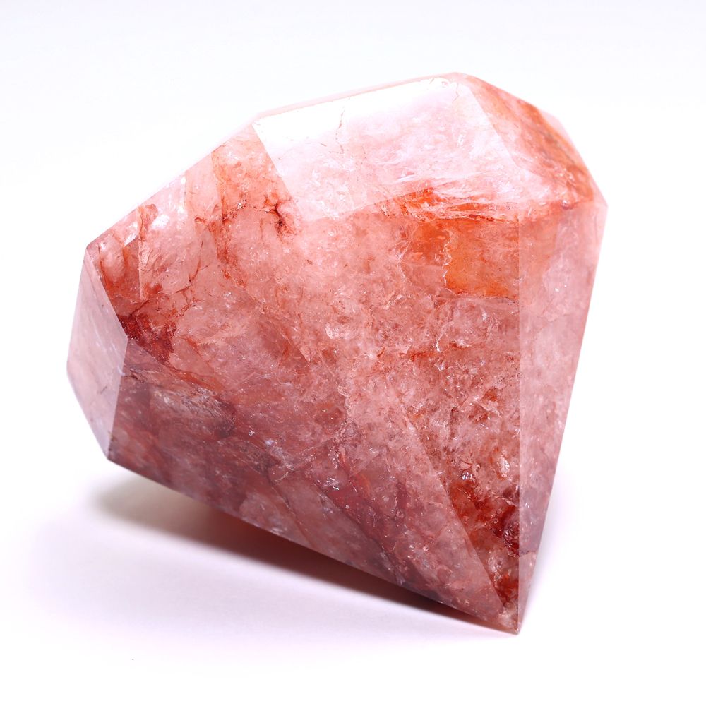 記念特価★マダガスカル産ライモナイトインクオーツダイヤモンドカット(高さ50.7mm/ポリッシュポイント)-slide-2