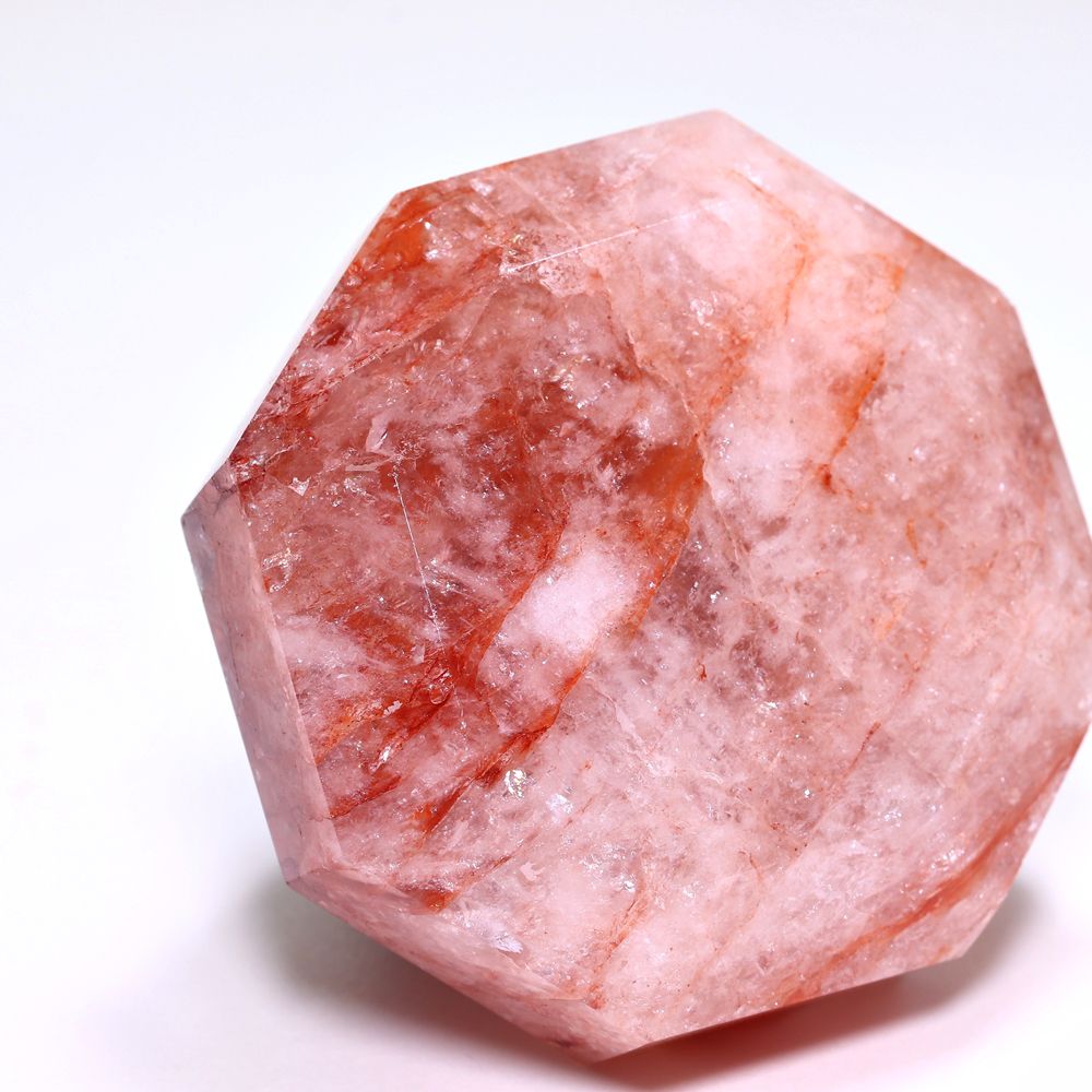 記念特価★マダガスカル産ライモナイトインクオーツダイヤモンドカット(高さ50.7mm/ポリッシュポイント)-slide-6