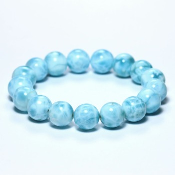 記念特価★[高品質]ラリマーブレスレット（約12.5mm玉）(24th-LIMR-BR1251IS)