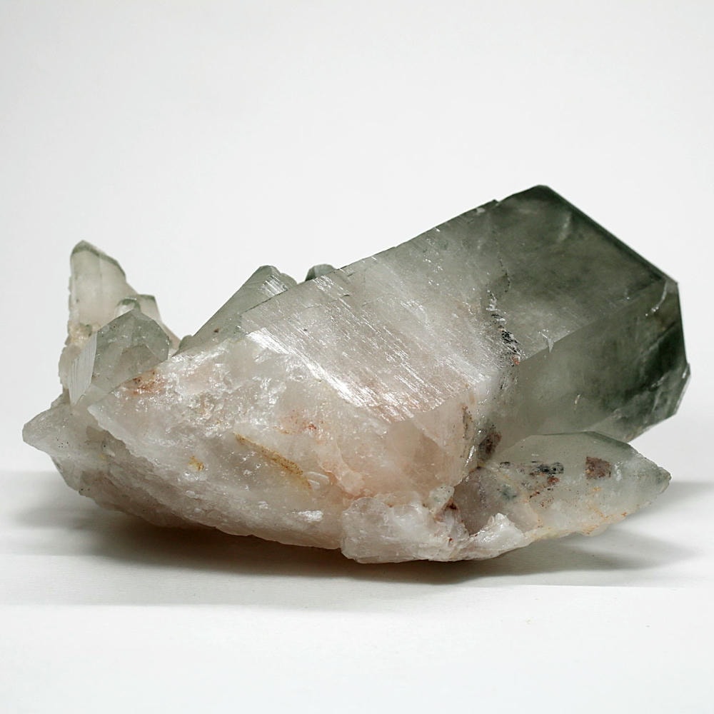 記念特価★インド/マニカラン産ヒマラヤグリーンファントム水晶クラスター(原石1.24kg)-slide-3