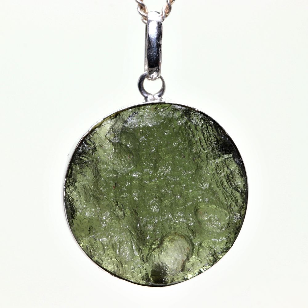 記念特価★天然モルダバイトヘキサゴンペンダントトップ(シルバー925)-slide-5