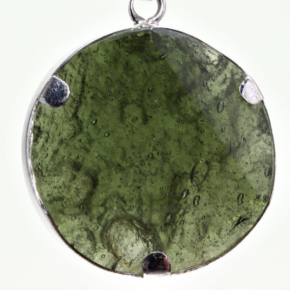 記念特価★天然モルダバイトヘキサゴンペンダントトップ(シルバー925)-slide-6