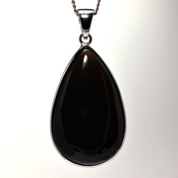 【第三弾】記念特価★[高品質]中国/山東省産モリオンペンダントトップ（シルバー925）(24th-MORIO-PT0094IS)