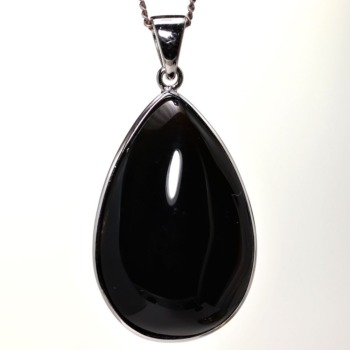 記念特価★[高品質]中国/山東省産モリオンペンダントトップ（シルバー925）(24th-MORIO-PT0103IS)