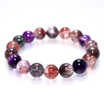 記念特価★[トップクォリティ]マダガスカル産ミックススーパーセブンブレスレット（約11.5mm玉・市場価格は100万円以上！）(24th-MXSP7-BR1151IS)