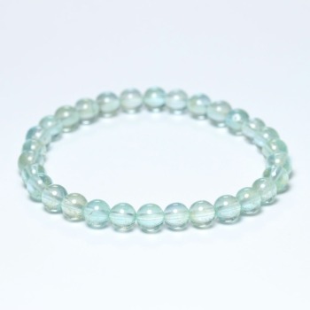 記念特価★[高品質]ブラジル産ナチュラルトパーズブレスレット（約6mm玉）(24th-NATP-BR0601IS)