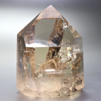 記念特価★[超希少！トップクォリティ]天然シトリンポリッシュポイント（504g・強レインボー！）(24th-NCTRN-PP5040IS)