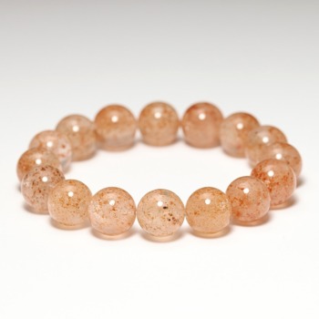 記念特価★オレンジガーネットインクォーツブレスレット（約13mm玉）(24th-ORGI-BR1301IS)