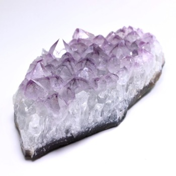 記念特価★[レア！高品質]ブラジル産ファントムアメジスト原石クラスター（218g・ファントム起因は恐らくヘマタイト）(24th-PHAME-CL0218IS)