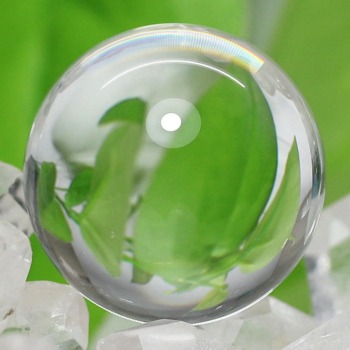 記念特価★[高品質]ブラジル産無垢水晶玉/丸玉/スフィア（直径20.4mm）(24th-QAZ-SP0118IS)