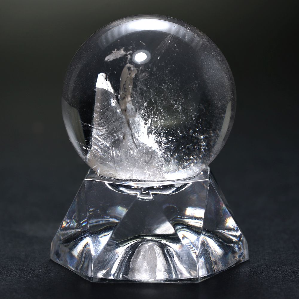 記念特価★マダガスカル産クォーツインクォーツ丸玉/貫入水晶スフィア(直径29.4mm)-slide-1