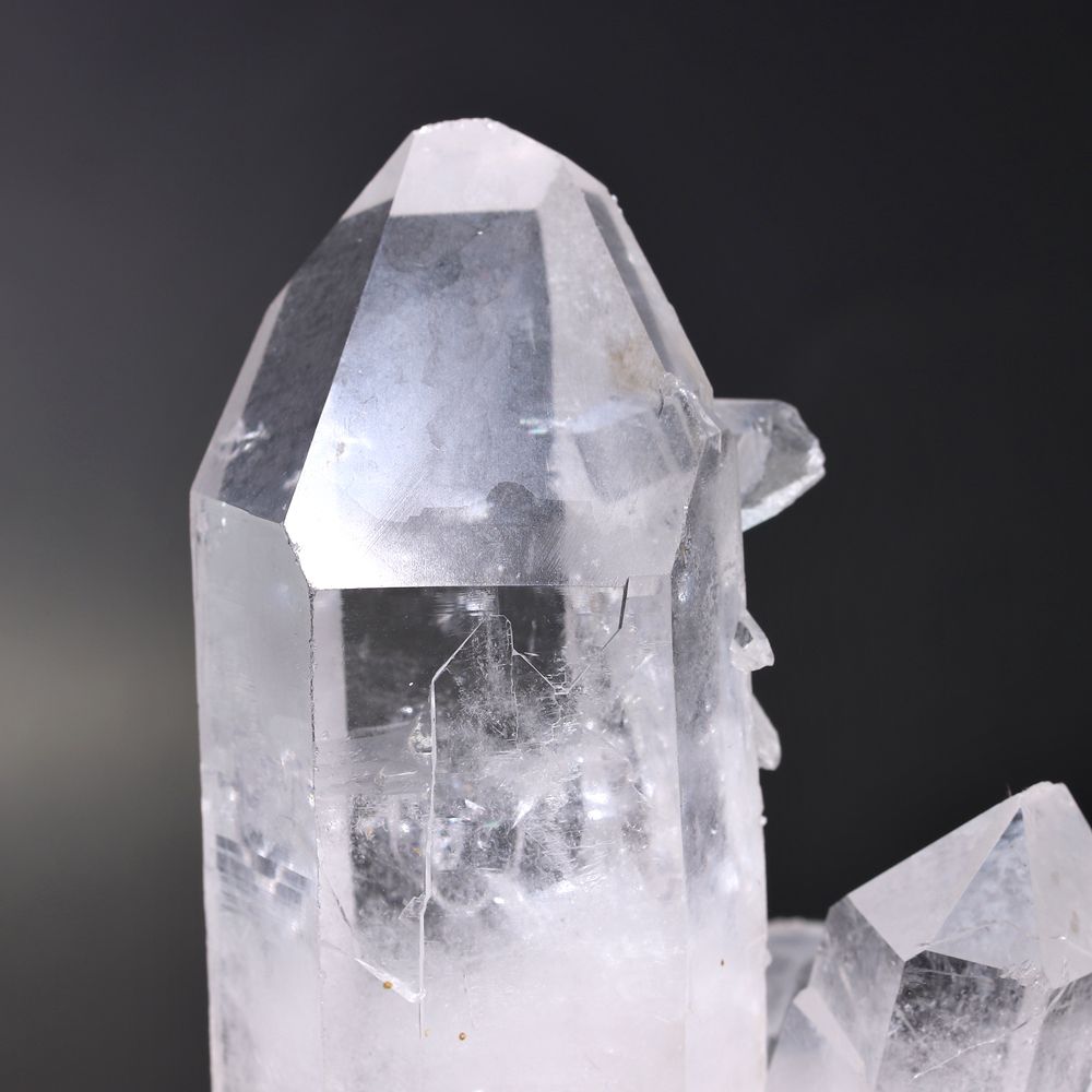 記念特価★ブラジル産貫入&レインボー水晶クラスター/水晶座布団付属(原石265g・ポイント箇所に磨きありのため大大特価!)-slide-5