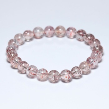 記念特価★[3A+]マダガスカル産レッドスーパーセブンブレスレット（約8mm玉）(24th-REDS-BR0801IS)