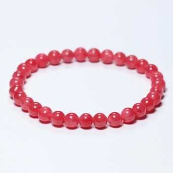 記念特価★[高品質]ブラジル産ロードナイトブレスレット（約6.5mm玉・値段が超高騰！）(24th-RONT-BR0651IS)