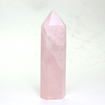 記念特価★ブラジル産ローズクォーツポリッシュポイント(24th-ROSEQ-PP1090IS)