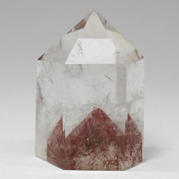 記念特価★[レア！高品質]ブラジル産レッドファントムクォーツポリッシュポイント（赤富士）(24th-RPQ-PP0250IS)