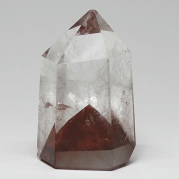 記念特価★[レア！高品質]ブラジル産レッドファントムクォーツポリッシュポイント（赤富士）(24th-RPQ-PP0430IS)